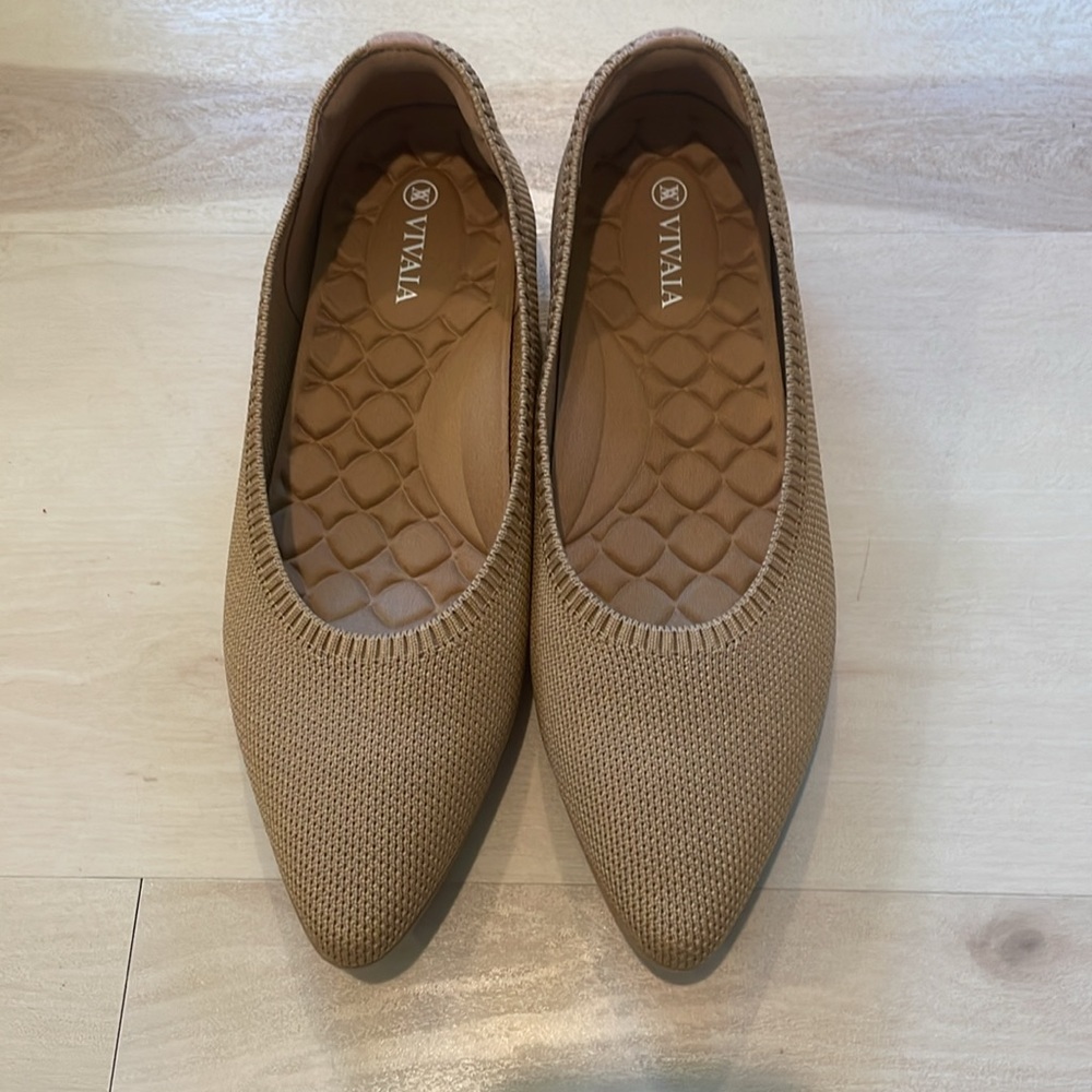 Vivaia Woven Pointed Toe Ballet Flat - Picture 2 of 13
